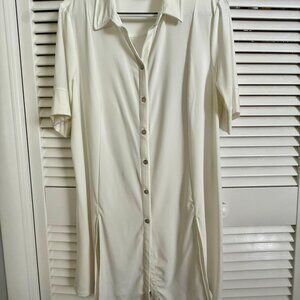 HSN | Nina Leonard Ivory Tunic Top/Dress